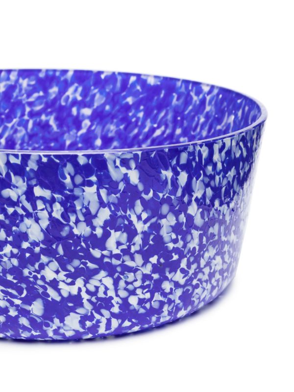 Stories Of Italy Blue Macchia Large Glass Bowl | Browns Plates & Bowls