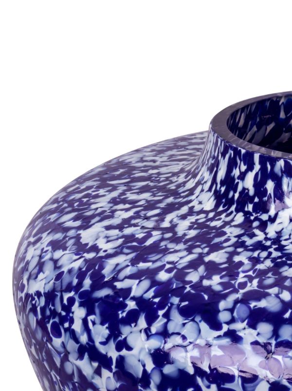 Stories Of Italy Blue Olla Macchia Glass Vase | Browns Vases