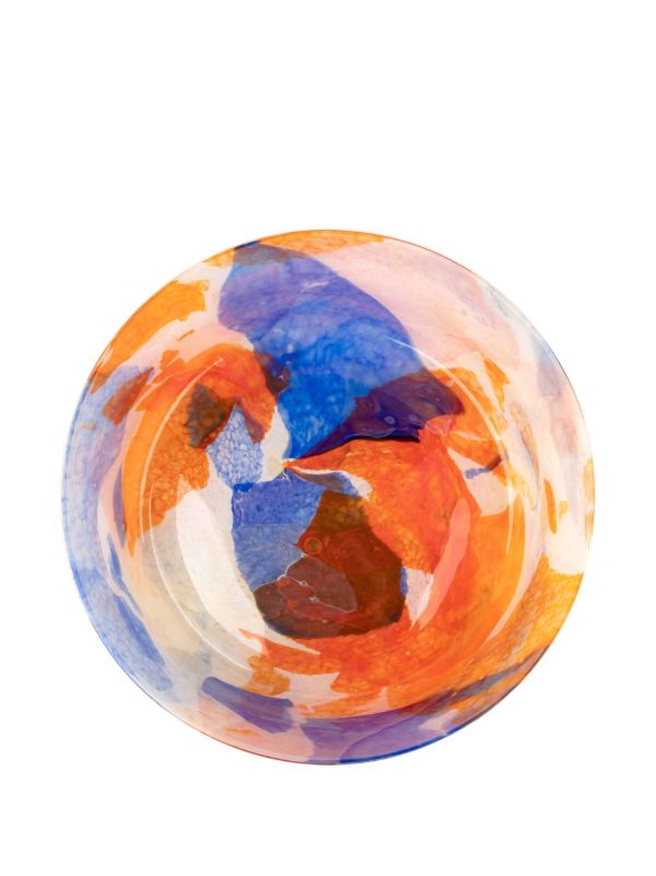 Stories Of Italy Orange Summer Glass Bowl | Browns Vases