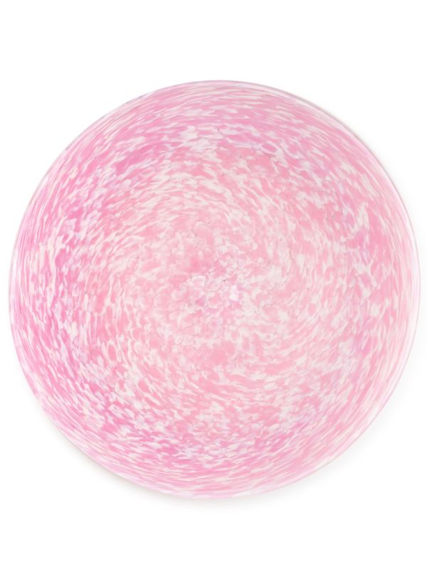 Stories of Italy pink Macchia glass plate | Browns Decorative Trays & Plates