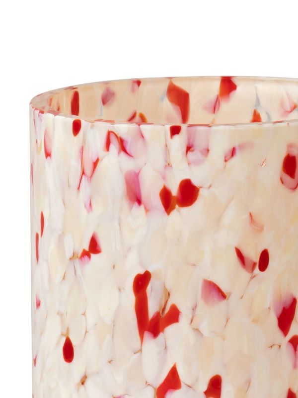 Stories Of Italy Red And White Macchia Glass Tumbler Set | Browns Glassware