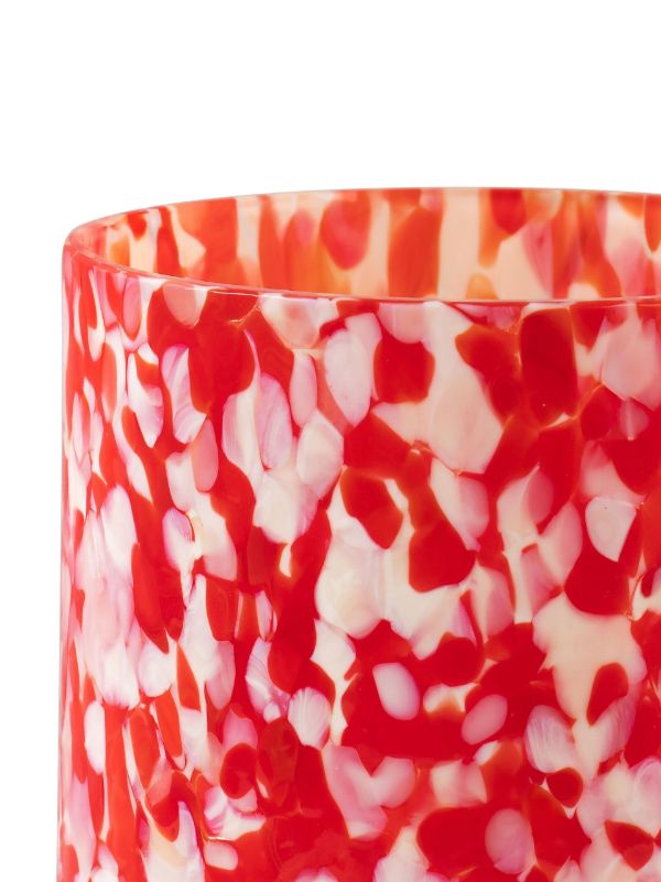 Stories Of Italy Red And White Macchia Glass Tumbler Set | Browns Glassware