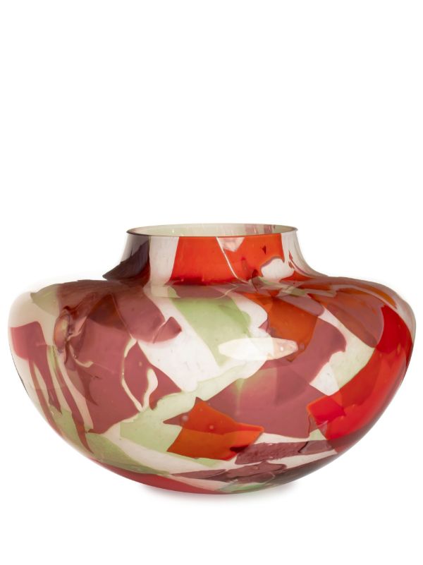 Stories of Italy red spring nougat glass vase | Browns Vases