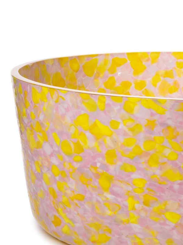 Stories Of Italy Yellow Macchia Large Glass Bowl | Browns Plates & Bowls