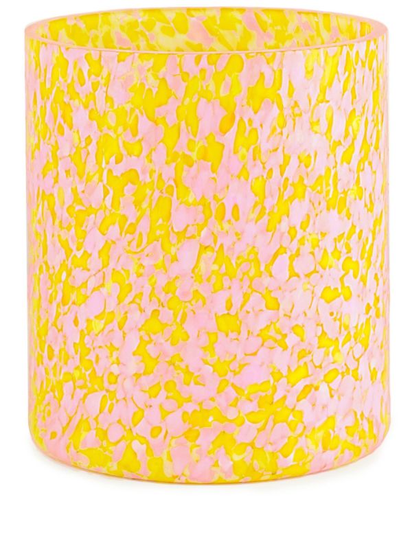 Stories of Italy yellow macchia medium glass vase | Browns Vases