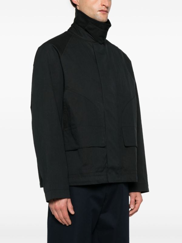 Studio Nicholson Black Press-Stud Bomber Jacket