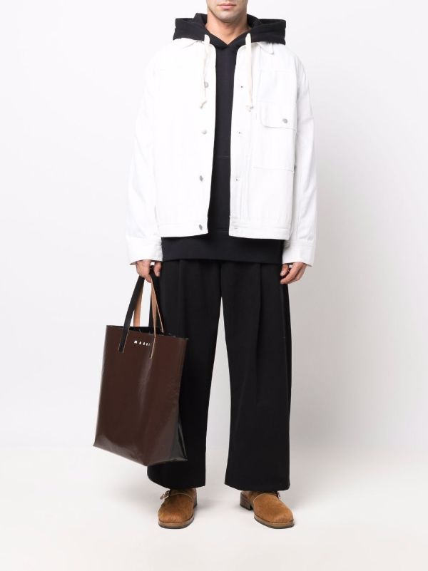 Studio Nicholson Black Wide-leg Trousers | Browns Wide-Leg Jeans