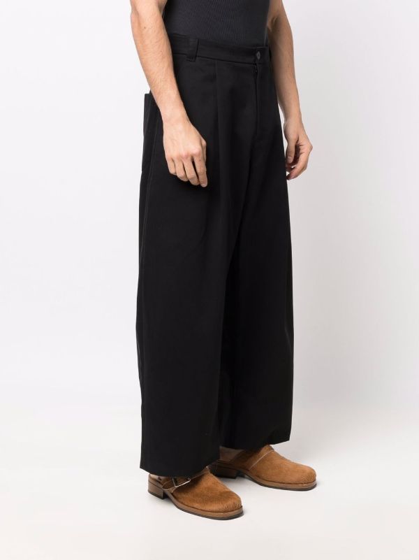 Studio Nicholson Black Wide-leg Trousers | Browns Wide-Leg Jeans