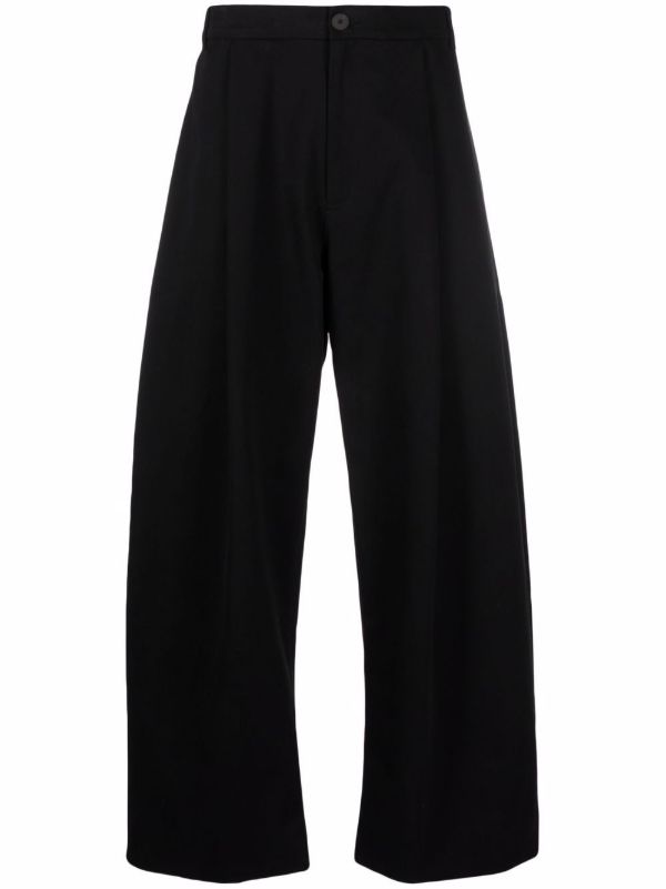 Studio Nicholson black wide-leg trousers | Browns Wide-Leg Jeans