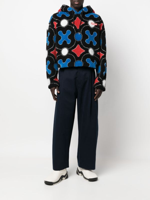 Studio Nicholson Blue Acuna Cotton Wide-leg Trousers | Browns Wide Leg Pants