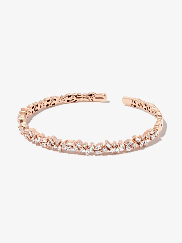 Suzanne Kalan 18K rose gold Sparkler diamond bracelet | Browns Fine Bracelets