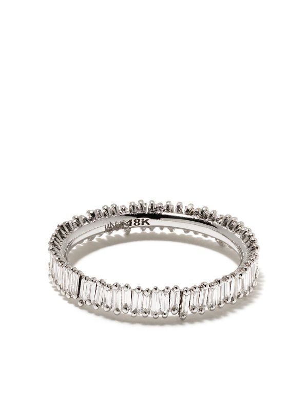 Suzanne Kalan 18K White Gold Classic Diamond Ring | Browns Fine Rings