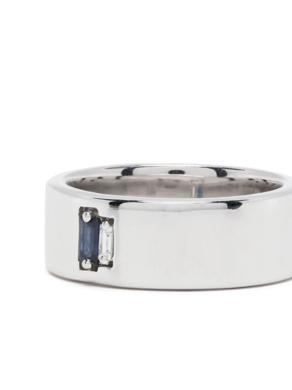 Suzanne Kalan 18K White Gold Diamond And Sapphire Ring | Browns Rings