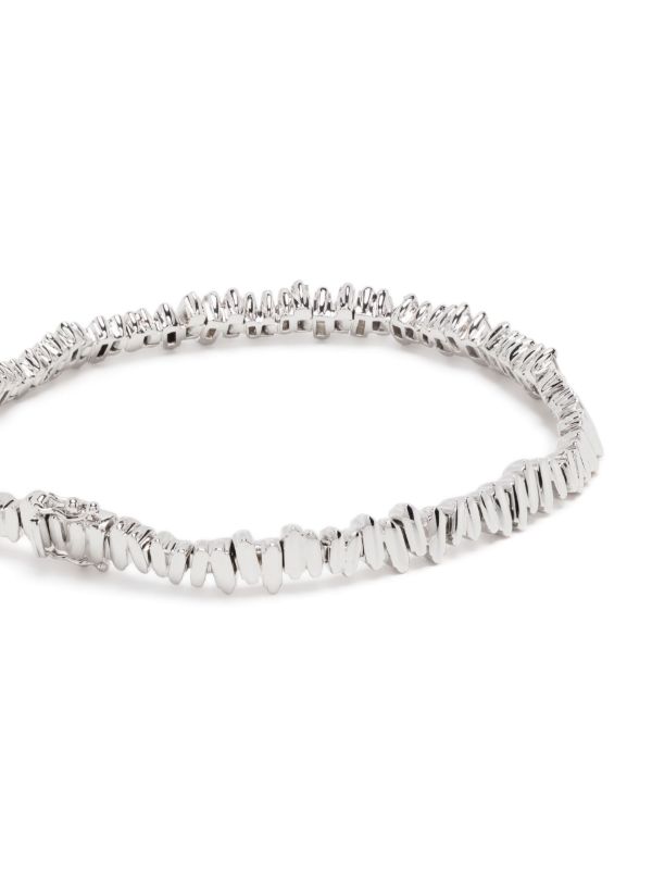 Suzanne Kalan 18K White Gold ID Diamond Bracelet | Browns Bracelets