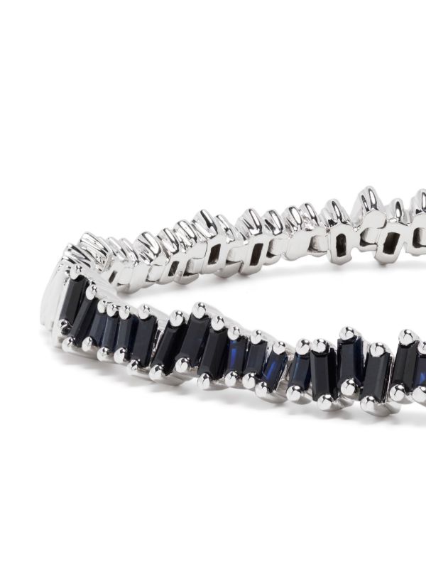 Suzanne Kalan 18K White Gold ID Sapphire Bracelet | Browns Bracelets