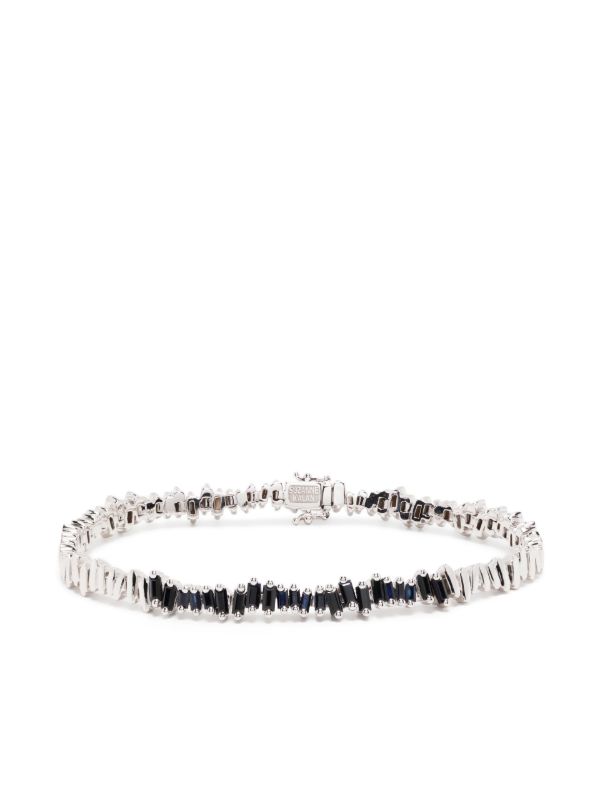 Suzanne Kalan 18K White Gold ID Sapphire Bracelet | Browns Bracelets