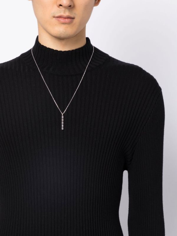 Suzanne Kalan 18K White Gold Inlay Large Sapphire Necklace | Browns Necklaces