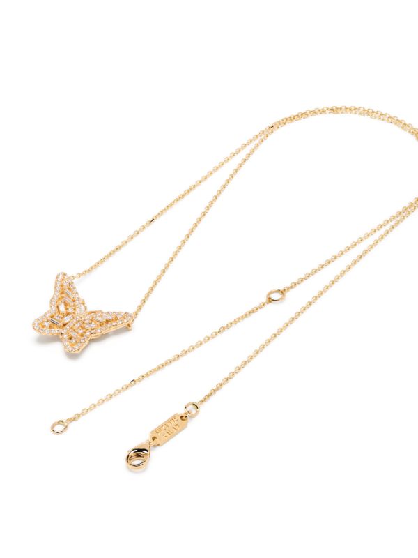 Suzanne Kalan 18K Yellow Gold Bold Butterfly Diamond Necklace | Browns Fine Necklaces