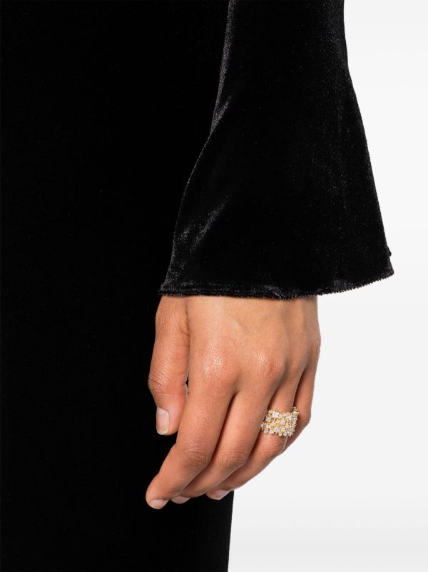 Suzanne Kalan 18K Yellow Gold Classic Diamond Band Ring | Browns Fine Rings