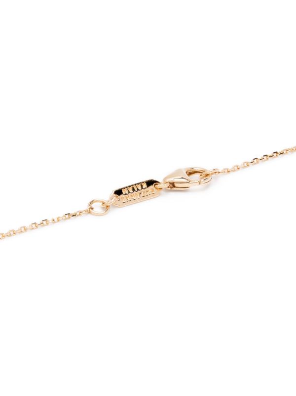 Suzanne Kalan 18K Yellow Gold Classic Diamond Bar Necklace | Browns Fine Necklaces