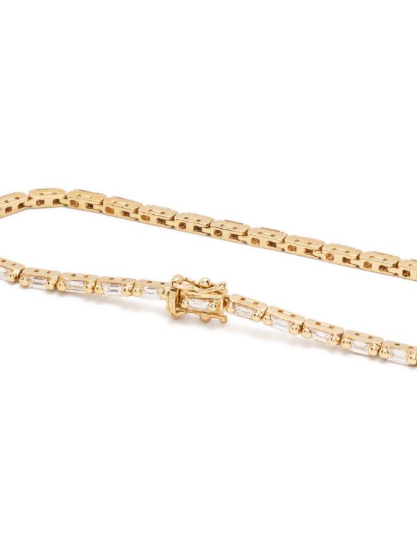 Suzanne Kalan 18K Yellow Gold Linear Diamond Tennis Bracelet | Browns Fine Bracelets