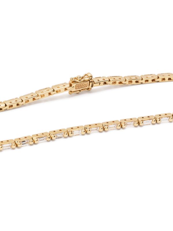 Suzanne Kalan 18K Yellow Gold Linear Diamond Tennis Bracelet | Browns Fine Bracelets