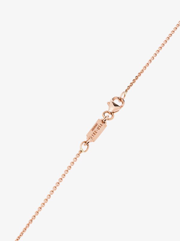 Suzanne Kalan 18kt Rose Gold Classic Diamond Bar Necklace | Browns Fine Necklaces