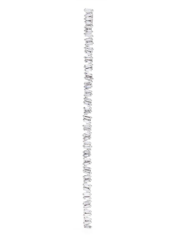 Suzanne Kalan 18kt white gold Classic diamond drop clip-on necklace | Browns Fine Necklaces