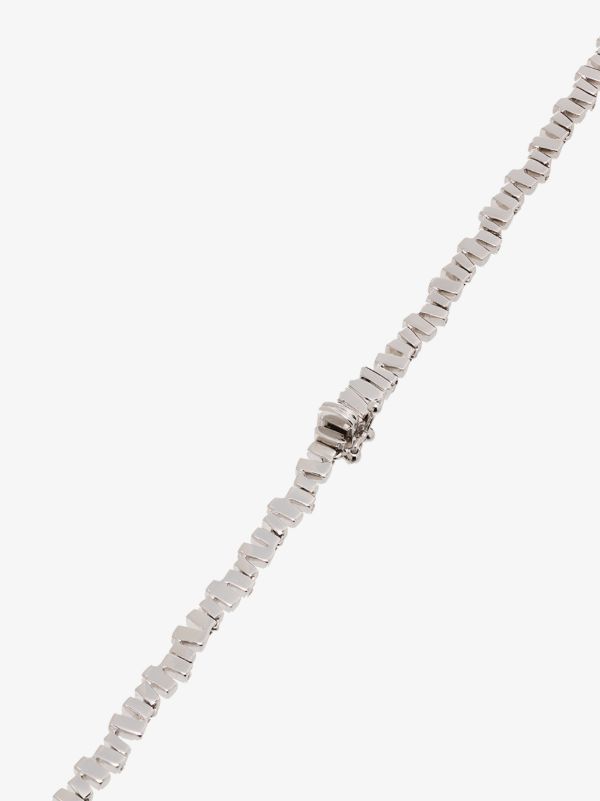 Suzanne Kalan 18kt White Gold Fireworks Diamond Necklace | Browns Fine Necklaces