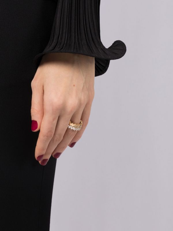 Suzanne Kalan 18kt Yellow Gold Midi Stacker Diamond Eternity Ring | Browns Fine Rings