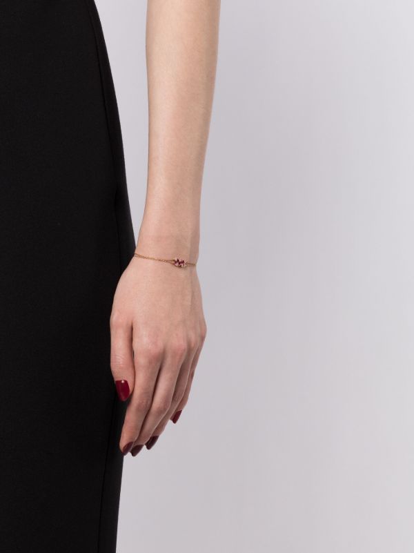 Suzanne Kalan 18kt Yellow Gold Shimmer Mini Ruby Bracelet | Browns Fine Bracelets