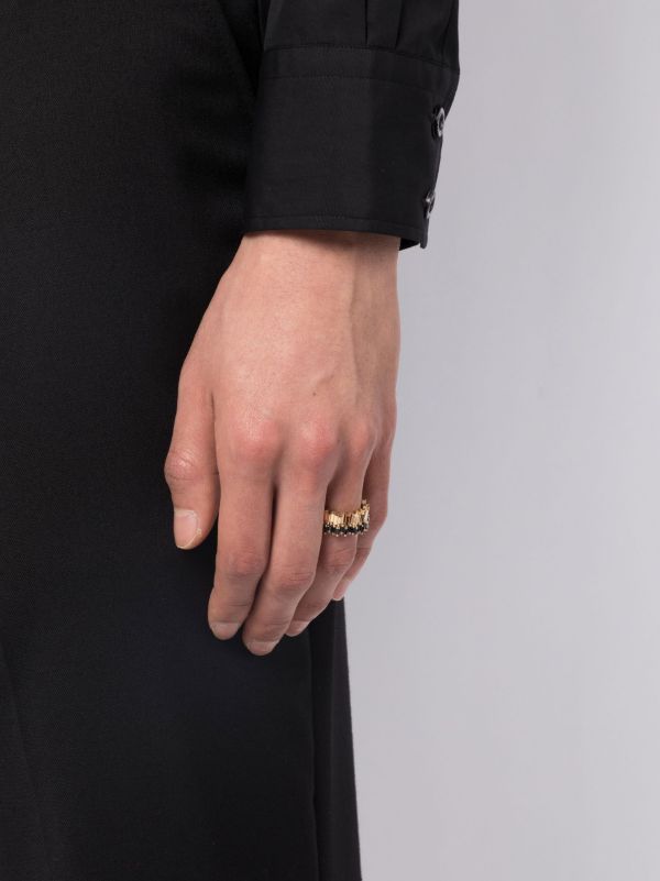 Suzanne Kalan 18kt Yellow Gold Stacker Mini Sapphire Eternity Band | Browns Rings