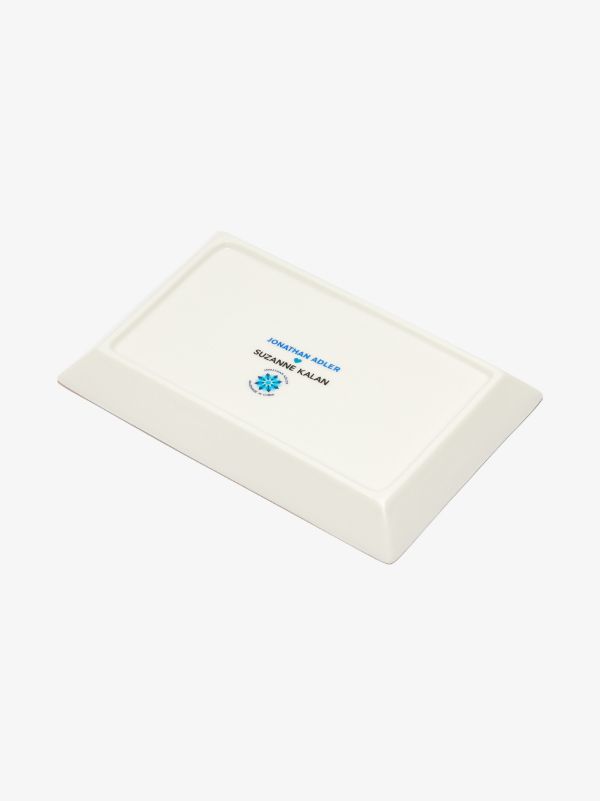 Suzanne Kalan X Jonathan Adler Blue Three Evil Eyes Porcelain Jewellery Tray | Browns Trays