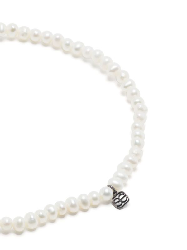 Sydney Evan 14K White Gold Tiny Disc Pearl And Diamond Bracelet | Browns Bracelets