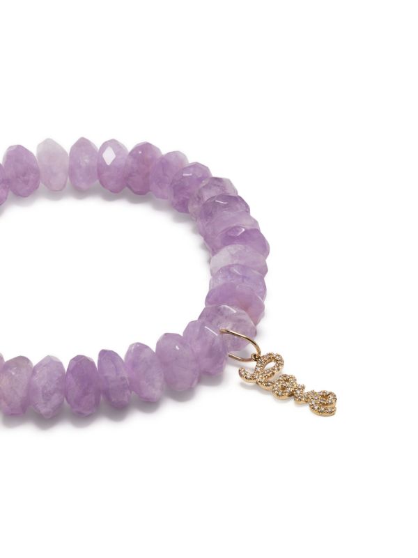 Sydney Evan 14K Yellow Gold Amethyst Beaded Bracelet | Browns Fine Bracelets