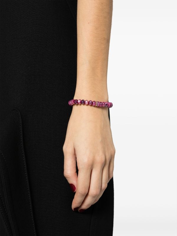 Sydney Evan 14K Yellow Gold Baguette Diamond And Moonstone Bracelet | Browns Bracelets