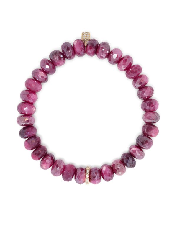 Sydney Evan 14K Yellow Gold Baguette Diamond And Moonstone Bracelet | Browns Bracelets