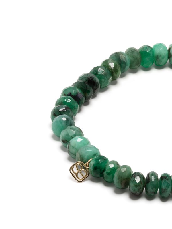 Sydney Evan 14K Yellow Gold Buddha Coin Emerald Bracelet | Browns Fine Bracelets