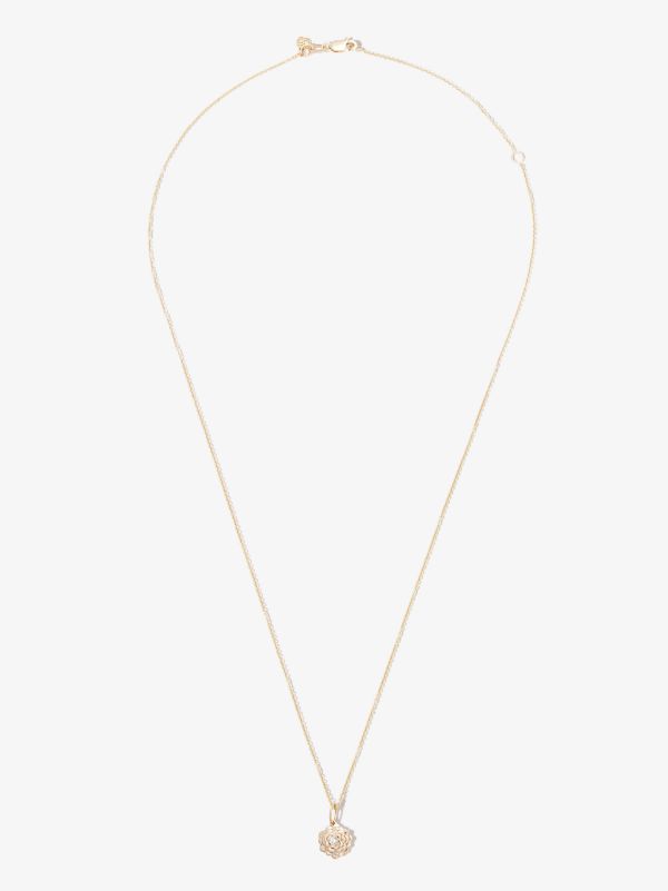 Sydney Evan 14K Yellow Gold Camellia Diamond Necklace | Browns Fine Necklaces