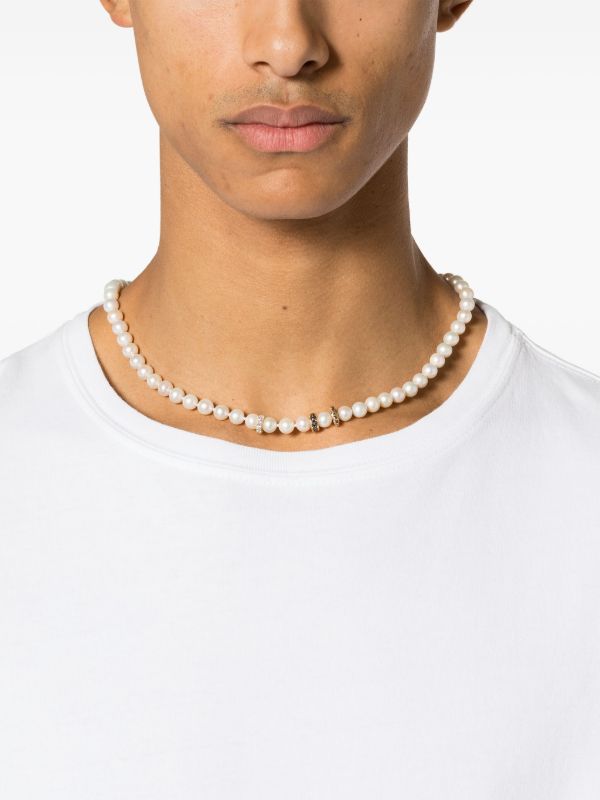 Sydney Evan 14K Yellow Gold Diamond And Pearl Necklace | Browns Necklaces