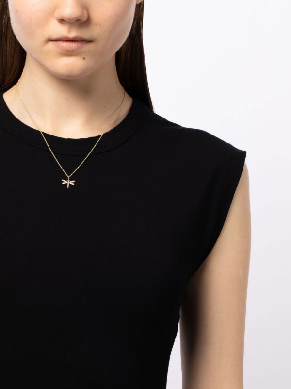 Sydney Evan 14K Yellow Gold Dragonfly Diamond Necklace | Browns Fine Necklaces