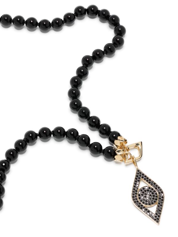 Sydney Evan 14K Yellow Gold Evil Eye Pearl Necklace | Browns Necklaces