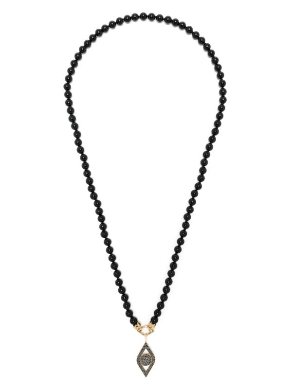 Sydney Evan 14K Yellow Gold Evil Eye Pearl Necklace | Browns Necklaces