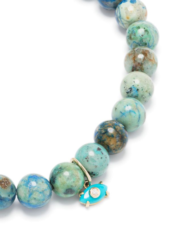 Sydney Evan 14K Yellow Gold Evil Eye Turquoise Bracelet | Browns Bracelets