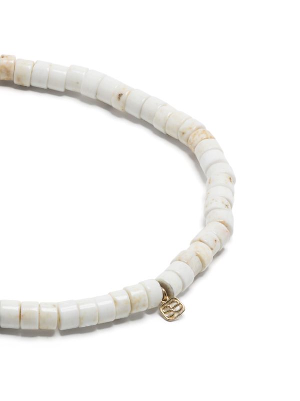 Sydney Evan 14K Yellow Gold Groovy Eye Dolomite And Diamond Bracelet | Browns Bracelets