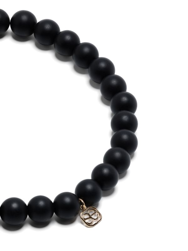 Sydney Evan 14K Yellow Gold Groovy Eye Onyx And Diamond Bracelet | Browns Bracelets