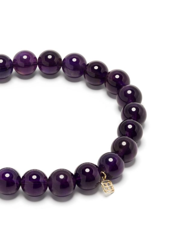 Sydney Evan 14K Yellow Gold Hamsa Amethyst And Diamond Bracelet | Browns Fine Bracelets