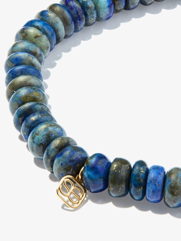 Sydney Evan 14K Yellow Gold Hamsa Lapis Lazuli Sapphire Beaded Bracelet | Browns Fine Bracelets