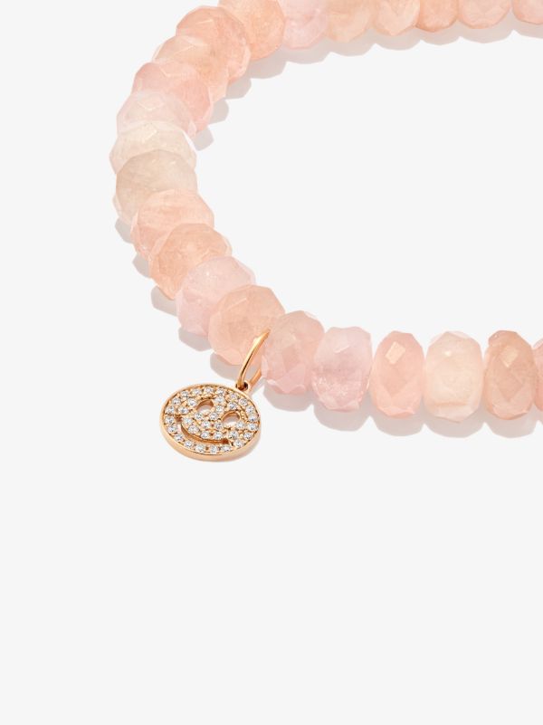Sydney Evan 14K Yellow Gold Happy Face Beaded Diamond Bracelet | Browns Fine Bracelets
