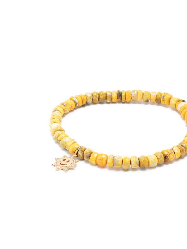 Sydney Evan 14K Yellow Gold Jasper And Crystal Bracelet | Browns Fine Bracelets